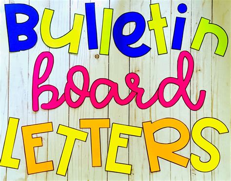 Bulletin Board Letters Printable